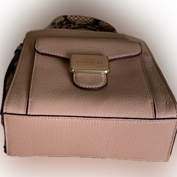 Coach Snake Embossed Trim Mini Pepper Crossbody - Picture 14 of 16